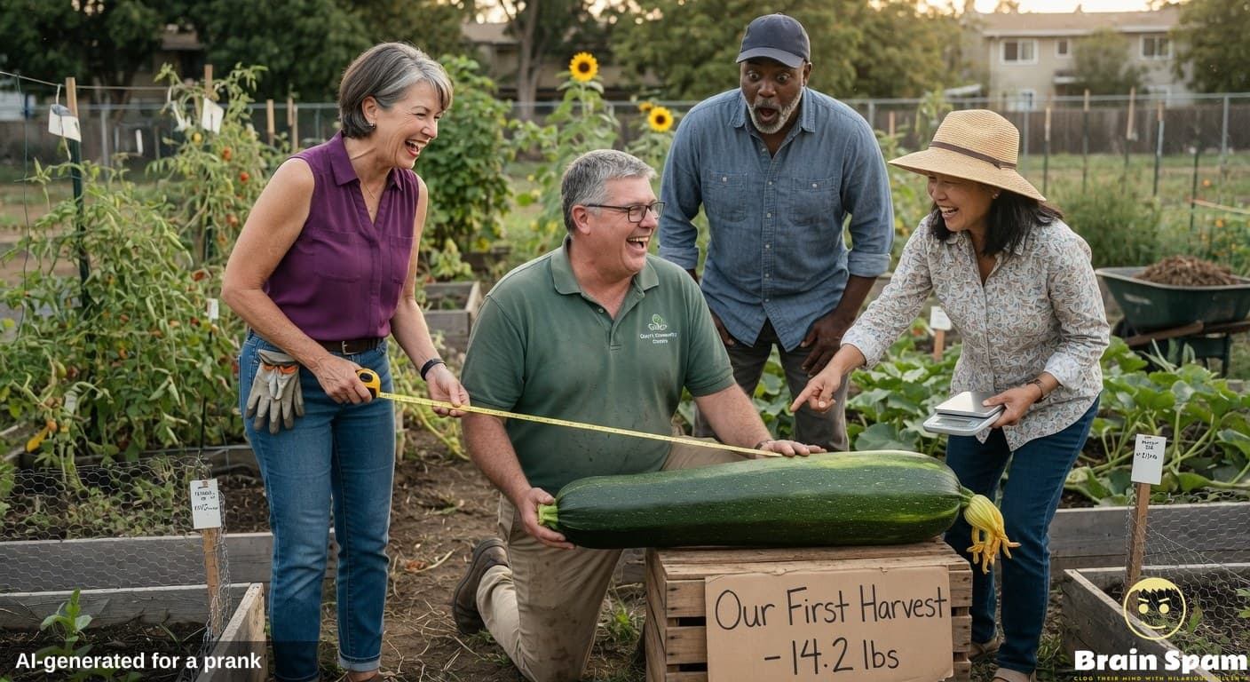 Dennis Quayle Jr And His Enormous Zucchini Bring Joy To Everyone Around
